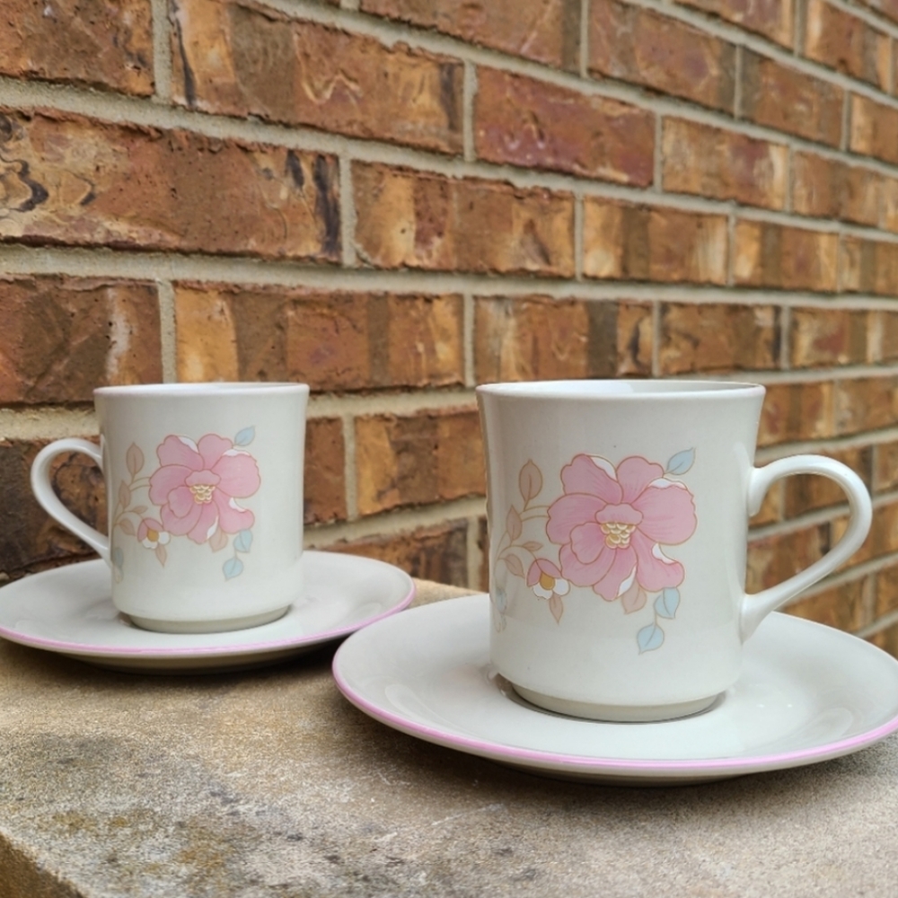 VTG China Pearl Stoneware Tea Cup & Saucer set